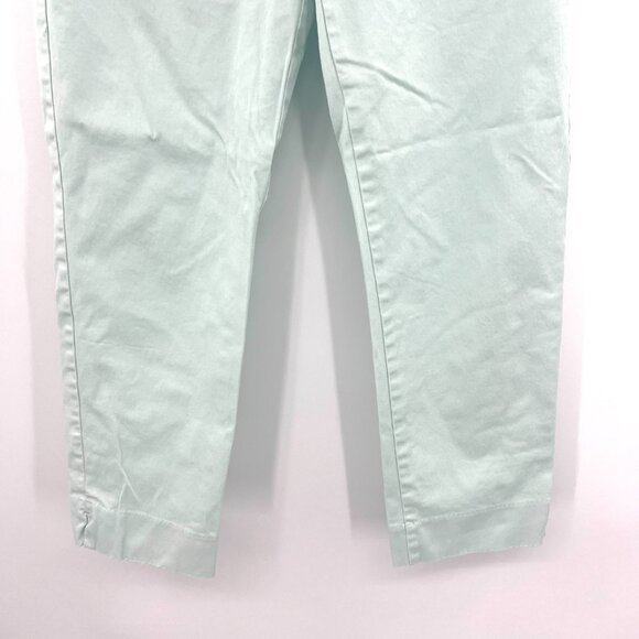 Ann Taylor Aqua Cropped Ankle Cotton Blend Pants Women's Size 4 - Picture 3 of 7
